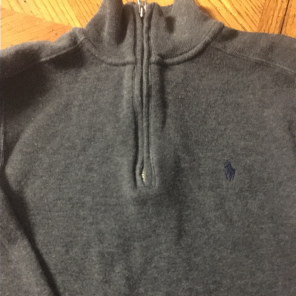 Polo gray sweater size 8 small boys